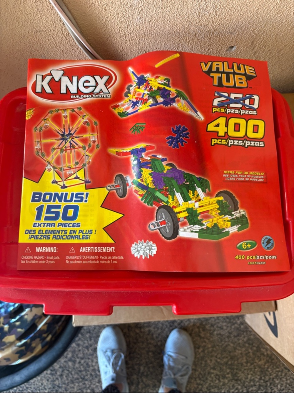 K’Nex Value Tub 400-Piece Building Set - Red